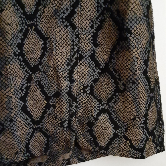 New Express jacquard snake print mini skirt - Picture 4 of 5